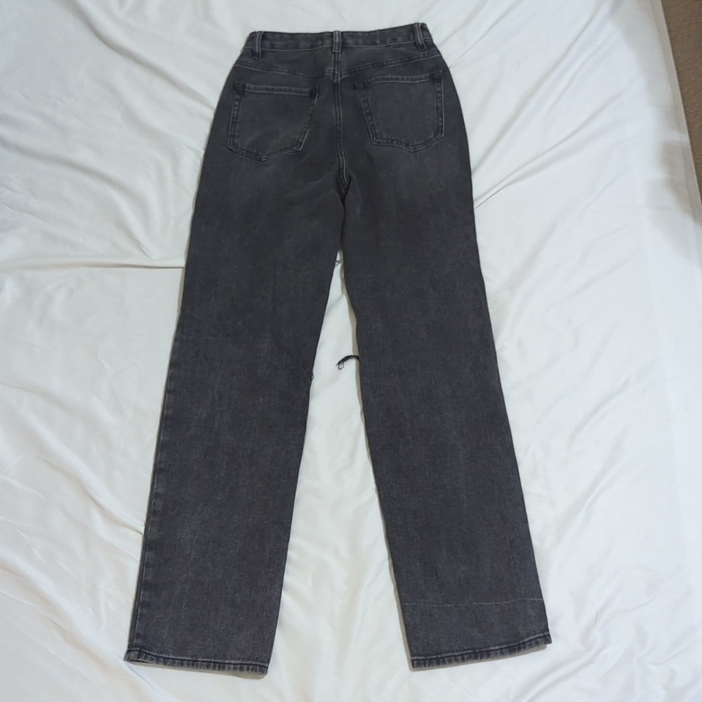 Pacsun Washed Ripped '90s Boyfriend Jeans, Color Washed Black Size 26 - Picture 5 of 16